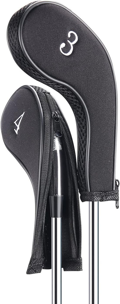 Sword &Shield sports Neoprene Zipper Golf Club Iron Head Covers Iron Covers 10pcs/Set