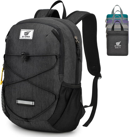 SKYSPER Small Hiking Backpack -12L Lightweight Packable Daypack for Travel Foldable Tear Resistant Backpacks for Women Men