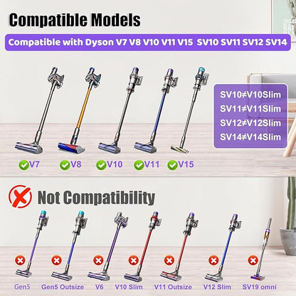 Upgrade Anti-Tangle Motorhead for Dyson V7 V8 V10 V11 V15 SV10 SV11 SV12 SV14 Vacuum Cleaner Replacement Cleaner Brush Head Replacement Parts for Dyson Hard Wood and Carpets
