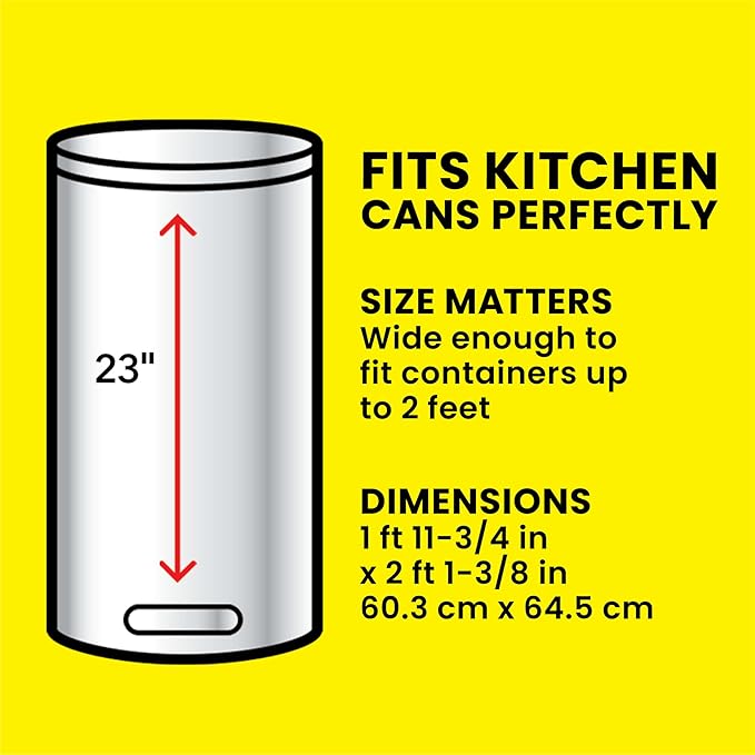Glad ForceFlex Tall Kitchen Drawstring Trash Bags, 13 Gal, Fragrance Free, 110 Ct (Package May Vary)