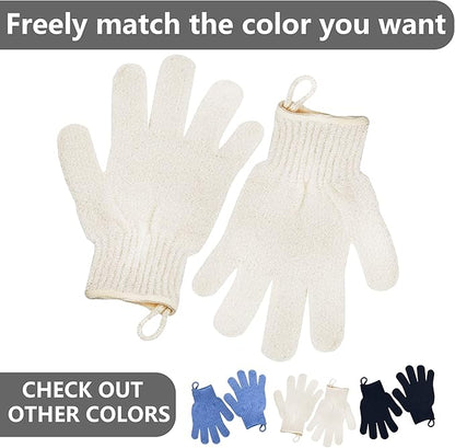 Exfoliating Glove - Body Scrub For Smooth And Soft Skin - Body Exfoliator For Ingrown Hair Dead Skin Remover And Itchy And Flaky Skin - Scrubber Shower Accessories For Women And Men 1 Pair Glove