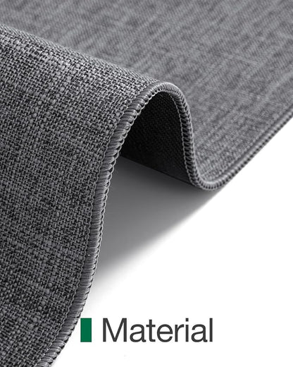 LUMI Indoor Door Mat 36"x59", Ultra Thin Low Profile Non-Slip Doormat for Home Entrance, Absorbent & Stain-Resistant Welcome Mats, Washable Entryway Mat for Front Door, Patio, Porch, Grey