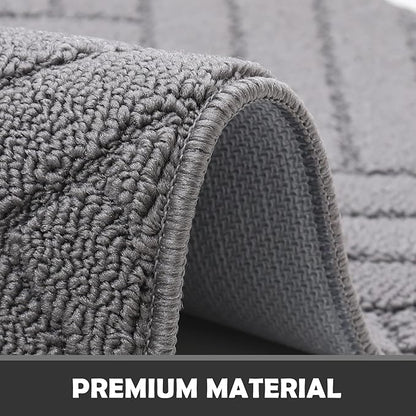 Door Mat Indoor Doormat, Entryway Rug Door Mats Non-Slip Rubber Backing,Heavy Duty Low-Profile Entrance Rugs, Absorbent Resist Dirt Doormats Floor Door mat for Entryway,32"x48"Grey