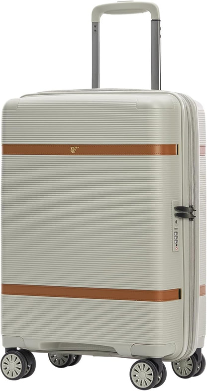 Verage Florence Hardside Carry-On Luggage with Spinner Wheels, Lightweight Expandable Suitcase with TSA Lock, Artist-Inspired Stylish Travel Luggage for Women, 20-Inch, Sage Mist
