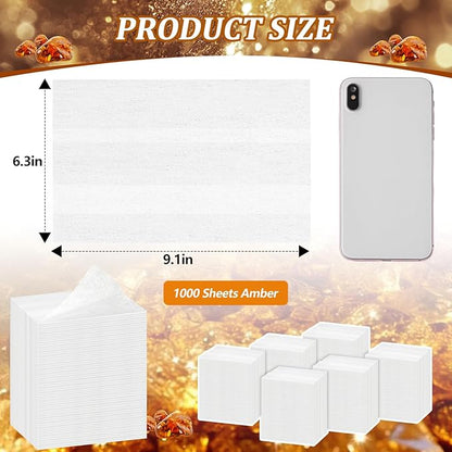 600 Count Dryer Sheets Bulk Fabric Softener Fresh Scent Dryer Sheets Naturally Softens and Removes Static Cling, Ideal for Large Households, Sensitive Skin(Amber)