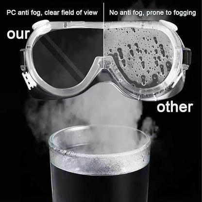 Safety Goggles 6 Pack - Anti-Fog Protective Safety Glasses - Clear Lens Adjustable Soft Lightweight Protection Eyewear