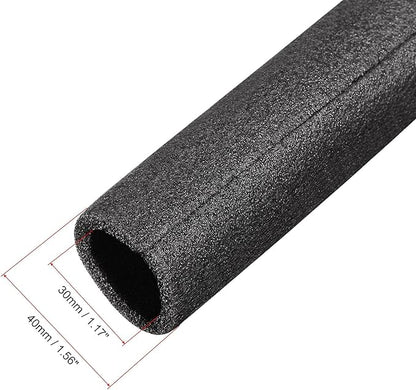 uxcell Foam Tube 1.64 Ft Length 1.17in ID 1.56in OD Hollow Pipe Cover for Protecting Pipes and Heat Preservation Black 4 Pack