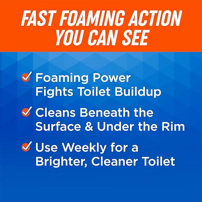Ty-D-Bol Ultra Foam Toilet Bowl Cleaner - Provides Up to 8 Cleans - Citrus Scent - Fights Buildup and Eliminates Stains Using Immediate Foaming Action
