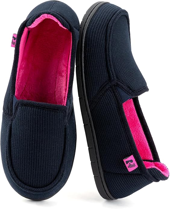 RockDove Women's Two-Tone Hoodback Slipper with Removable Insole