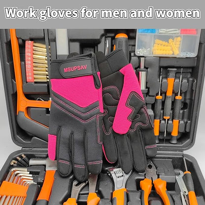 Thorn Proof&Puncture Resistant Gardening Gloves with Grip,Garden Gloves for Women, Leather Work Gloves,Gifts