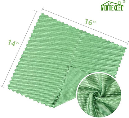 HOMEXCEL Microfiber Glass Cleaning Cloths-6PK, 16"x14" Lint Free Window Cleaning Cloth, Glasses, Mirrors, Screens, Stainless Steel, Premium Microfiber Wipes for Cleaning, Glass and Window Cleaner
