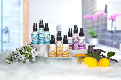 Flushie Pre-Toilet Spray for Poop Travel Size Toiletries Bathroom Spray for Poop Spray for Toilet Deodorizer Traveling Essentials Poop deodorizer Poop Odor eliminator 4oz (Assorted Mix, 4 Pack)