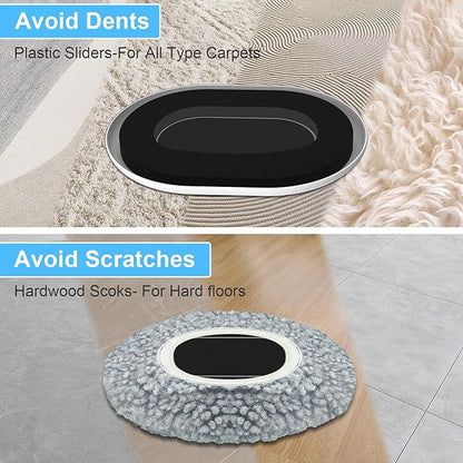Furniture Sliders for Hardwood Floors: Multi-Surface 3-in-1 Furniture Movers Sliders - Moving Pads with 8PCS Carpet Sliders+4PCS Hard Floor Socks+1 Lifter - Protect Floor and Easily Move Furniture