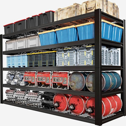65" W Garage Shelving Heavy Duty, 5 Tier Garage Shelves, 30" D Adjustable Storage Shelving Unit, Commercial Metal Shelf for Warehouse, Pantry, School, Shop, 68" Wx30 Dx79 H