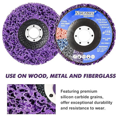 7 Pack Paint Eater Strip Disc Angle Grinder Rust Removal Disc Paint Stripper for Metal Paint Stripper Tool Rust Remover Angle Grinder Attachments Abrasive Wheels & Discs (4-1/2" x 7/8")