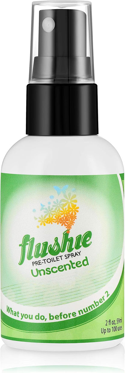Flushie Pre-Toilet Sprays for Poop Travel Size Toiletries Bathroom Spray for Poop Spray for Toilet Deodorizer Traveling Essentials Poop deodorizer Poop Odor eliminator
