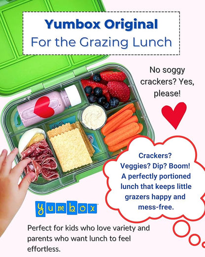 Yumbox Original Leakproof Bento Lunch Box Container for Kids (Lavande Purple Unicorn)