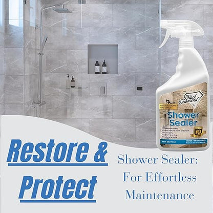 Natural Stone and Grout Penetrating Shower Sealer. Marble, Granite Travertine, Limestone. Protects Making Them Easy to Clean. Works Also on Grout in Tile, Ceramic, and Porcelain. 1-Quart