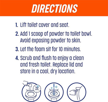 Ty-D-Bol Ultra Foam Toilet Bowl Cleaner - Provides Up to 8 Cleans - Citrus Scent - Fights Buildup and Eliminates Stains Using Immediate Foaming Action