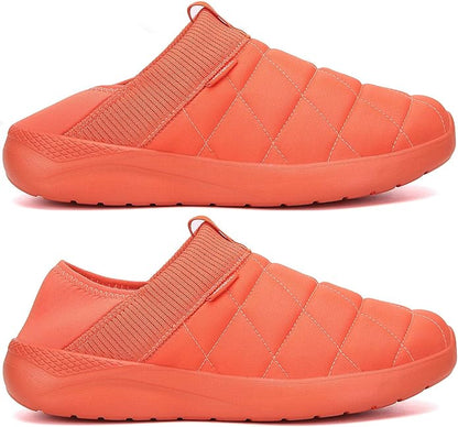 KUBUA Slippers for Men and Womens Indoor House Shoes Plush Slip on Outdoor Garden Loafers