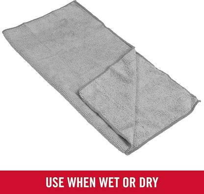 Rubbermaid All Purpose Microfiber Cleaning Cloth Towels, 12"x12", Non-Scratch, Reusable/Washable for Cleaning/Wiping/Polishing for Home/Kitchen/Car (Pack of 300)