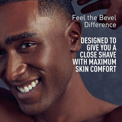 Bevel Electric Shaver for Men, Mens Foil Shavers for face, Wet & Dry Shave, Waterproof, Fast Charging, Cordless Rechargeable, Black