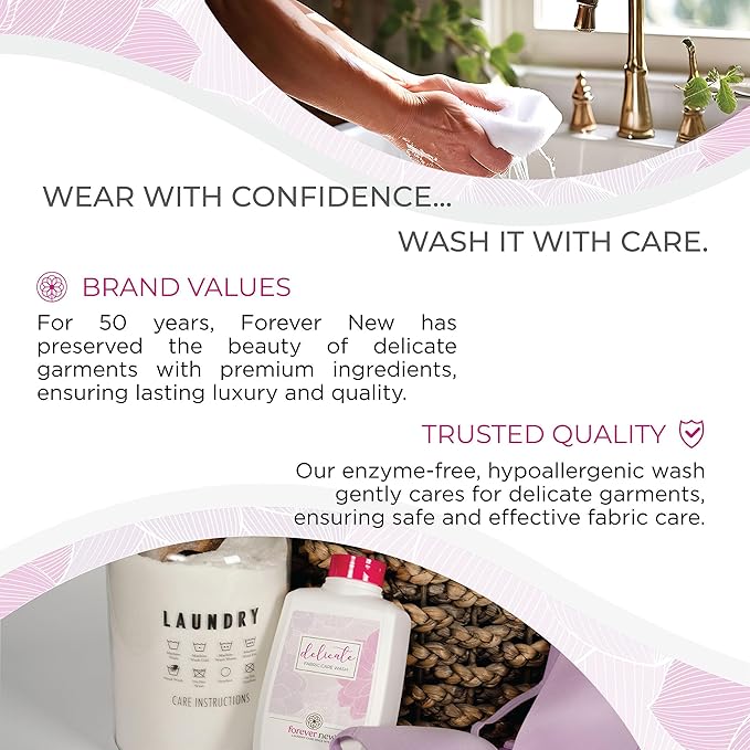 Ovacion by FOREVER NEW (2 pk) Liquid Laundry Detergent - Natural Fabric Care Wash - Scented, 16 Fl Oz Each