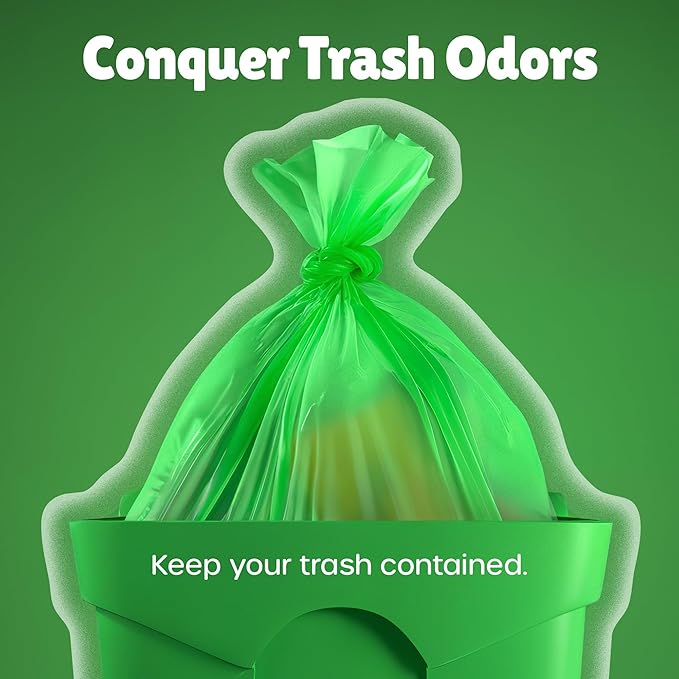Forid Small Trash Bags for Bathroom - 2.6 Gallon Garbage Bags Unscented,Extra Thick Strong Wastebasket Can Liners for Home Office Bedroom,150 Bags Multi Colored