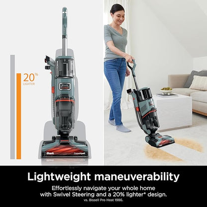 Shark CarpetXpert Upright Carpet, Area Rug & Upholstery Cleaner, Built-In Spot & Stain Remover & XL Tool, Perfect for Pets, Carpet Shampooer, 3 Cleaning Tools, Cleaning Solution, Slate Green, EX151