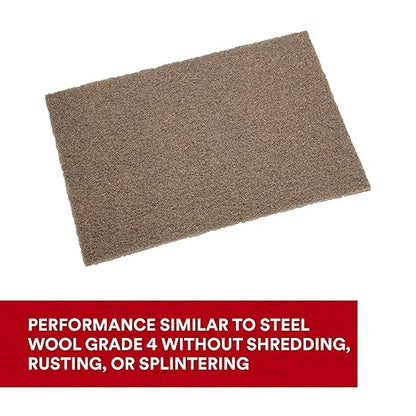 3M Scotch-Brite Heavy Duty Hand Pad 7440B, 6 in x 9 in, Pack of 40, Hand Sanding Pad - Metal Deburring and Finishing Pad - Coating and Corrosion Removal