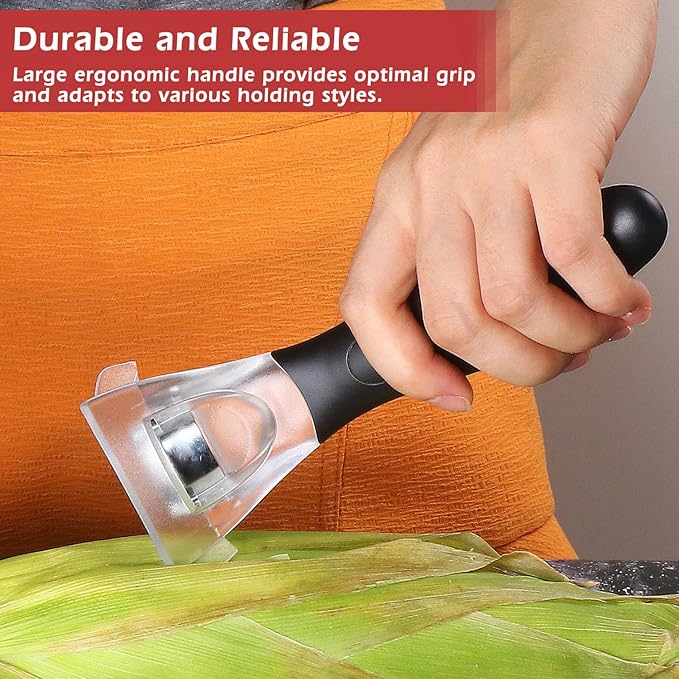 Professional Corn Kernel Cutter, Corn Cutter Peeler Stripper Tool with Large Ergonomic Handle, Corn Peeler #1114