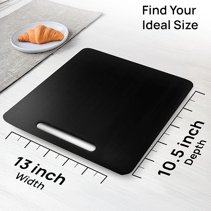 Ibyx Elegant Sliding Tray for Your Coffee Maker & Heavy Kitchen Appliances - Sturdy, Slides Easily from Under The Cabinet (Black, 13”W x 10.5”D)