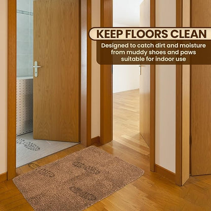 Premium Microfiber Indoor Door Mat – 24"x36" Washable Entry Mat, Non-Slip, Waterproof Backing, Super Absorbent, Low Profile Entryway Doormat for Indoor Entrance
