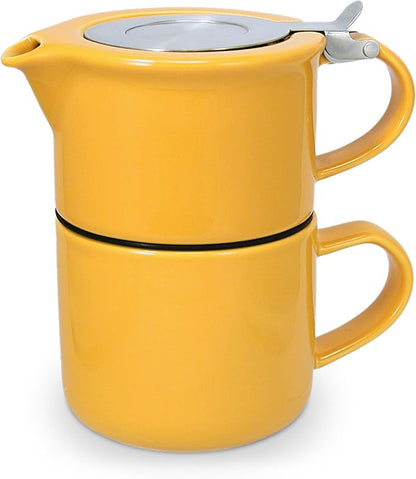 FORLIFE Tea for One with Infuser 14 ounces, Mandarin