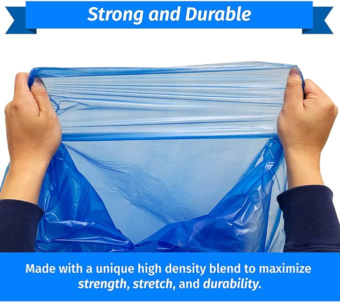 Reli. SuperValue 40-45 Gallon Recycling Bags | 200 Count | Blue Trash Bags | Made in the USA