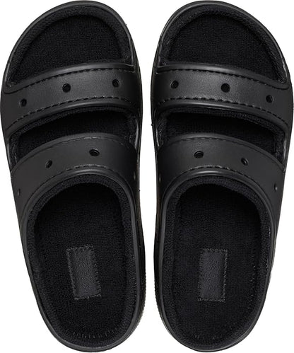Crocs Unisex Adult Classic Cozzzy Towel Sandals, Fuzzy Slippers and Slides