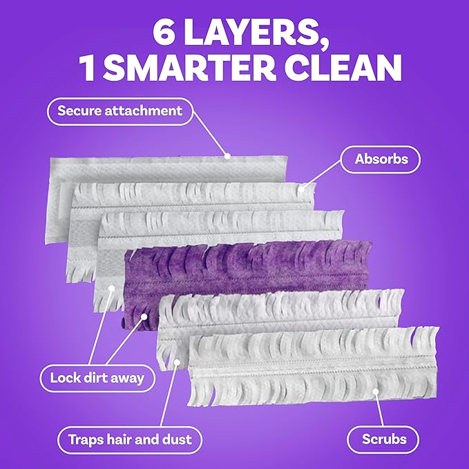Swiffer PowerMop Multi-Surface Mopping Pad Refills, Made by Swiffer, for Floor Cleaning, 11 Count