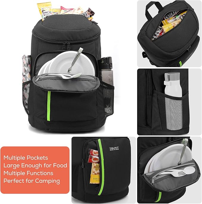 TOURIT Cooler Backpack 30 Cans Lightweight Insulated Backpack Cooler Leak-Proof for Men and Women