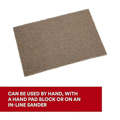 3M Scotch-Brite Heavy Duty Hand Pad 7440B, 6 in x 9 in, Pack of 40, Hand Sanding Pad - Metal Deburring and Finishing Pad - Coating and Corrosion Removal