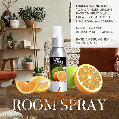 Fragrant Room Spray, Lavender, Vanilla, Citrus, 3 x 3.4 fl oz, Air Fresheners Odor Eliminator for Home, Bathroom, Concentrated Room Spray