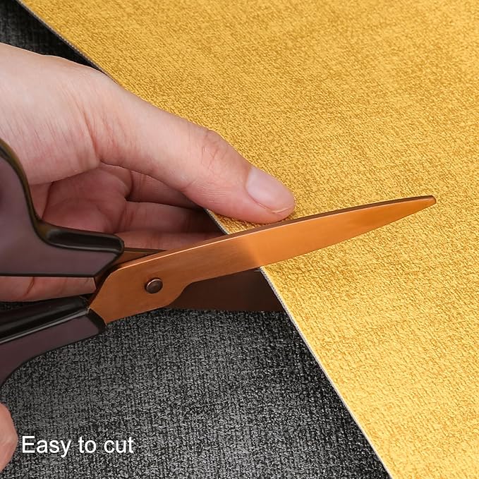 Table Runners 55 Inches Long, Dual-Sided Faux Leather Farmhouse Table Runner Waterproof Heatproof Non-Slip for Living Room Party Home Decor Holiday Decorations(Gray Yellow, 12 x 55 Inch)