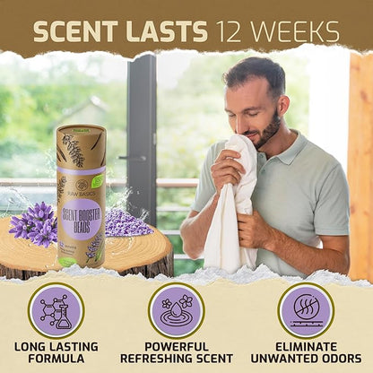 Scent Boosters for Washer, Lavender Aroma - Bulk Laundry Booster Beads and Fabric Smell Deodorizer - In Wash Odor Eliminator Pods for Fresh Scented Clothes