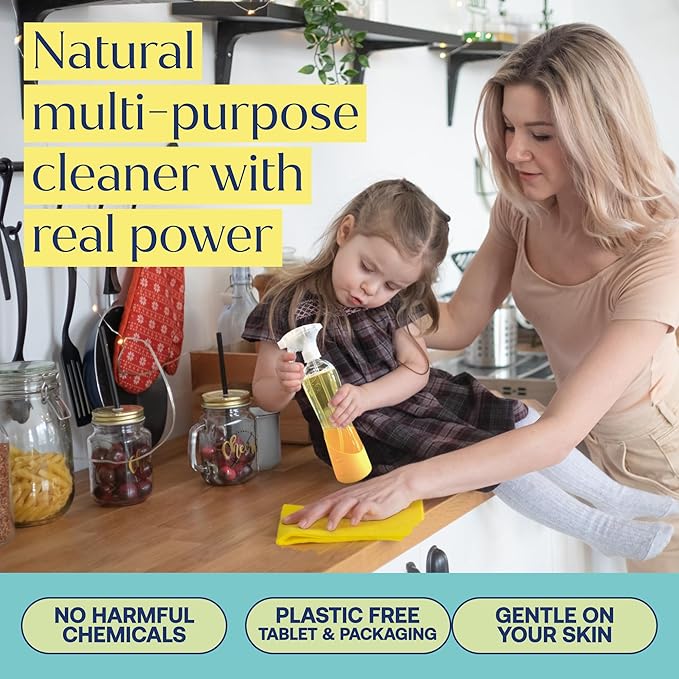 Fab Tab Fabtab Sustainable Multi-surface Cleaner Refill Cleaning Tablets For All Surfaces, Plant-based, No Harsh Chemicals, Citrus Scent (bottle Not Included)