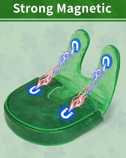Golf Headcovers Golf Club Head Covers Four Leaf Clover Good Luck Charm - Clover Style Premium Leather Driver Fairway(FW) Wood Hybrid(UT) with Number Tags