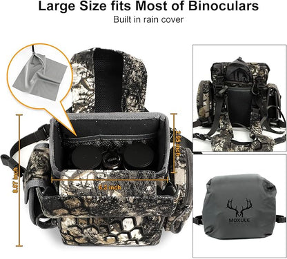 Binocular Harness Chest Pack: Waterproof Bino Case with Rangefinder Pocket for Birdwatching and Hiking