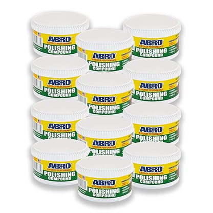 ABRO Superior Performance Polishing Compound, 10 oz., High-tech Shine Car Scratch Remover for Vehicles, Restorers Swirls and Scratches, Buffing Compound for Oxidized Finishes, Smooth, Reflect, Clean