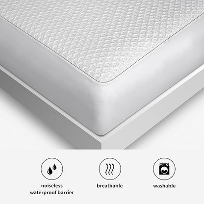 Bedgear Ver-Tex Cooling Twin XL Mattress Protector for College Dorm Room - Waterproof and Instant Cooling Mattress Cover for Bed - Deep Pockets and Adjustable Base Friendly - Hypoallergenic