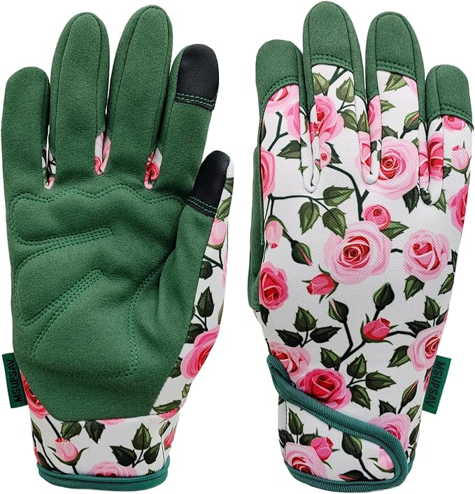 Thorn Proof&Puncture Resistant Gardening Gloves with Grip,Garden Gloves for Women, Leather Work Gloves,Gifts