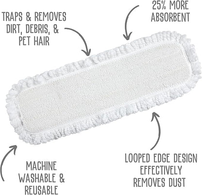 Quick Shine Ultimate Gold Clean + Polish Mop Kit | All-in-One 11 Pc Kit w/Interchangeable Attachments | Cleaner & Polish Included | No Batteries Needed | All Floors Pro Cleaning System | 2-in-1 Mop