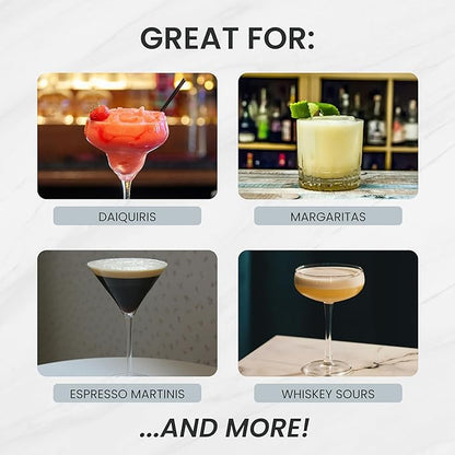 A Bar Above 4-Piece Cocktail Shaker Set, for Professional and Home Bar, Premium Bar Kit Gifts, Includes Strainer, Jigger, Shaker Set, and 4-Hour Cocktail Course